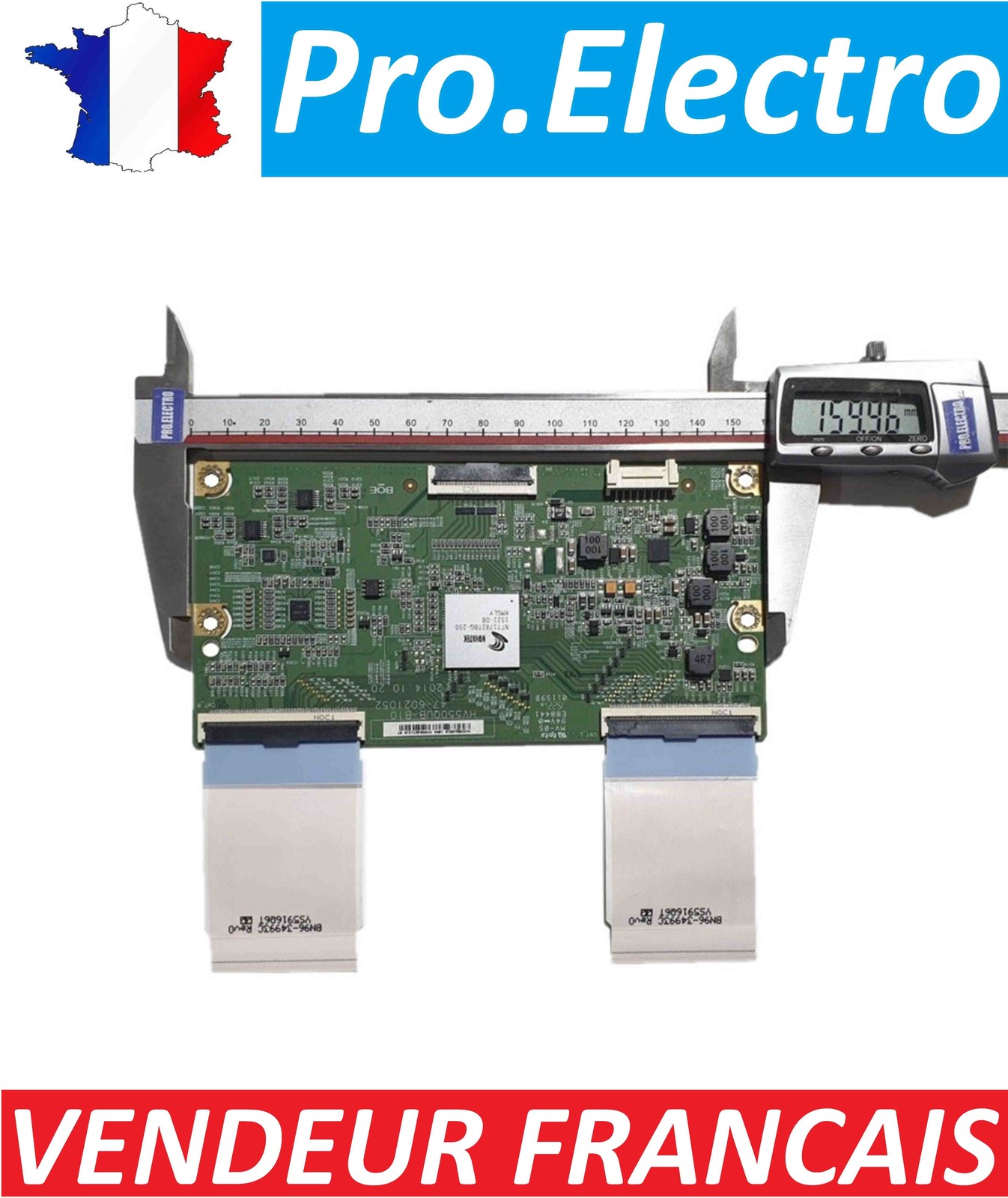 Pièce T-CON UA55HU6008J pour réparation image dégradée téléviseur Samsung