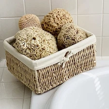 Body Sponges & Loofah “FOUR” Natural Gulf Coast & Basket!  Body Shower Wash