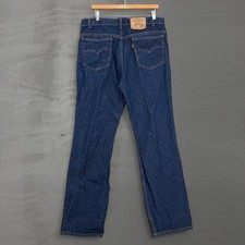 Vintage Levi's 517 Bootcut Jeans Dark Wash Orange Tab Made in USA 34x 31