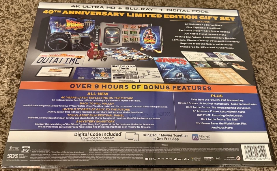 Back to the Future 40th Anniversary Steelbook Box Set 4K Blu Ray Collector's - Image 2 of 2
