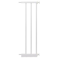 White Pressure Mounted Baby Gate Extension for Wider Openings Child Safety