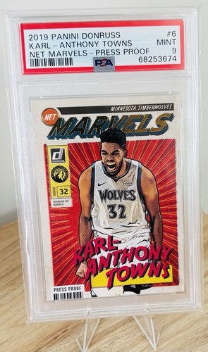 Karl Anthony Towns [Press Proof] #6 2019 Panini Donruss Net Marvels card
