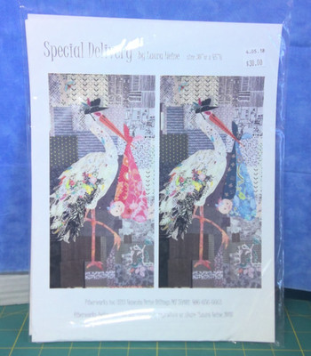 ''SPECIAL DELIVERY''  Fused Fabric Collage Quilt Pattern by Laura Heine