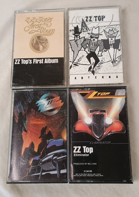 ZZ Top Set of 3 Cassette Tapes Eliminator/First Album Hard Rock