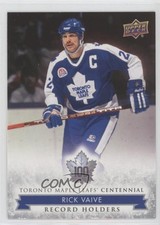 2017 Upper Deck Toronto Maple Leafs Centennial Record Holders Rick Vaive 14zh