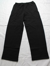 Skims Women's Cotton Fleece Classic Straight Leg Pant NN7 Onyx Black Medium NWT