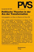 Politische Theorien In Der ÄRa Der Transformation Claus Offe (U. A.) Taschenbuch