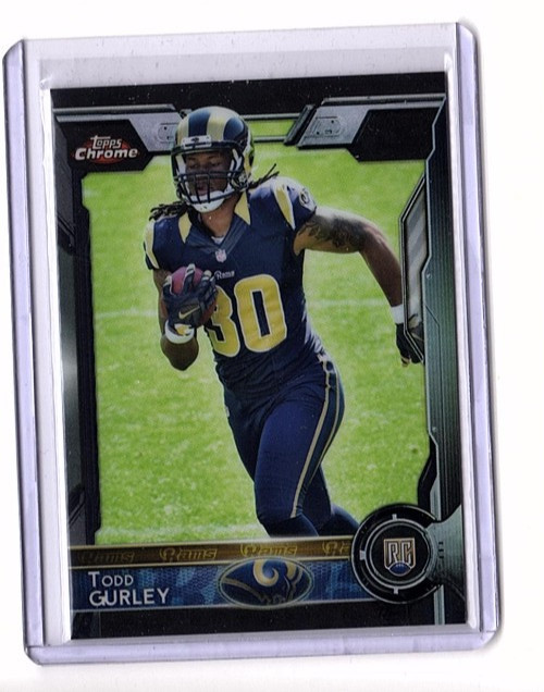 Todd Gurley RC 2015 Topps Chrome #110 Black Refractor SP 043/299
