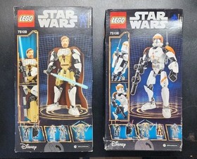 LEGO Star Wars - 75109 Obi-Wan Kenobi - 75108 Clone Commander  Cody - Lot Of 2