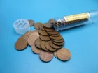 1951-S Wheat Penny Roll ~ Very Fine Circulated Condition ~ 1 One Cent Coins
