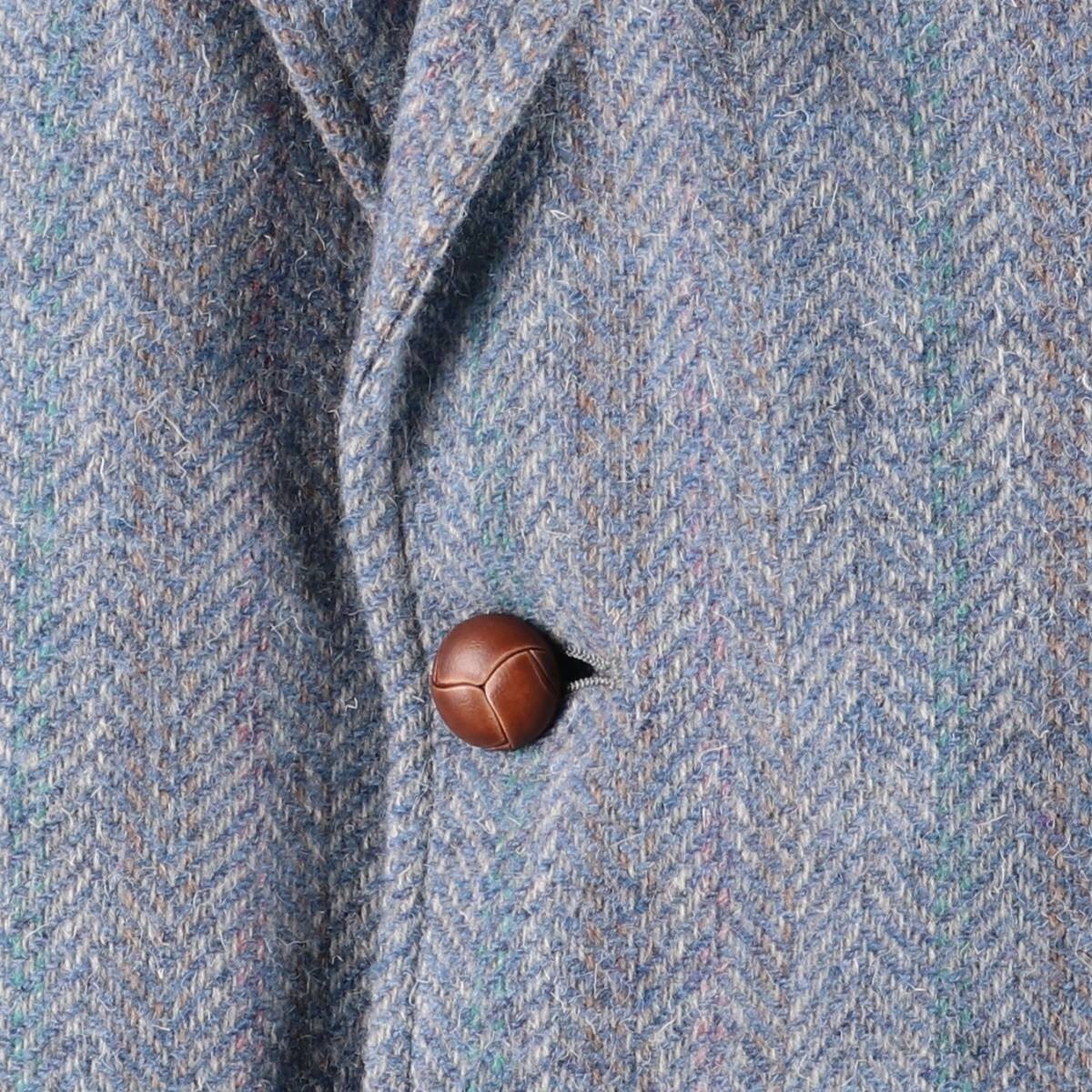 Pendleton 80s Wool Herringbone Tailored Jacket Me… - image 7