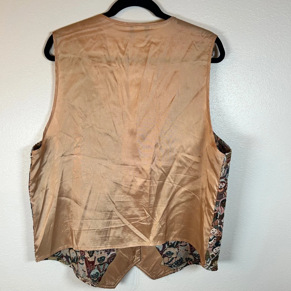 Colete de tapeçaria feminino Fitting Image novidade vintage tamanho 14/16 - Imagem 3 de 4