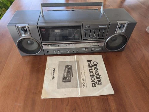 Vintage Panasonic RX-C45 AM/FM Metal Cassette Retro Boombox 80's Works READ DESC