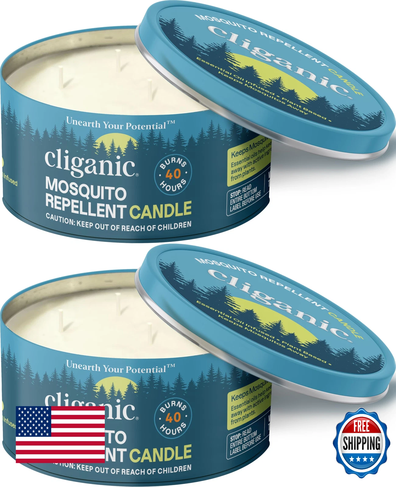 Cliganic Mosquito Repellent Candle