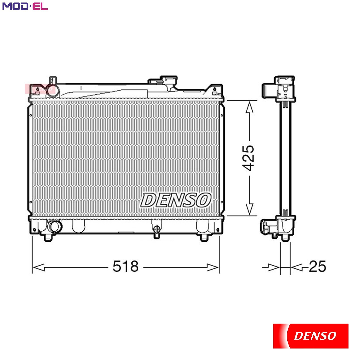 RADIATOR ENGINE COOLING DRM47030 FOR SUZUKI GRAND/VITARA/XL-7/NOMADE/ESCUDO 2.0L - Image 2