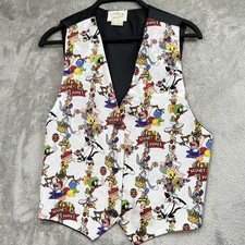 Vintage Looney Tunes Easter Holiday Vest Size Small 90's White