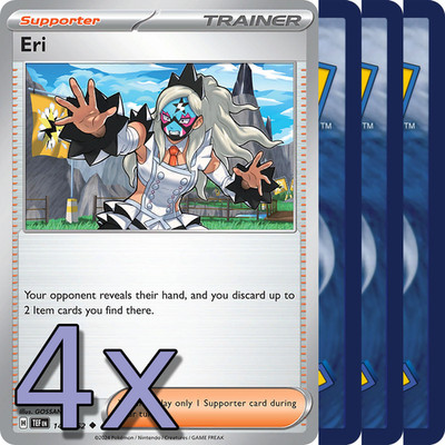 4x Eri - NM Playset - Trainer x4 - Pokemon TCG