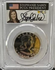 1961 Franklin Half Dollar PCGS PR 67. Stephanie Sabin Signed. Silver Coin.