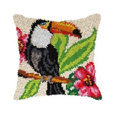 Orchidea Latch hook cushion kit Toucan