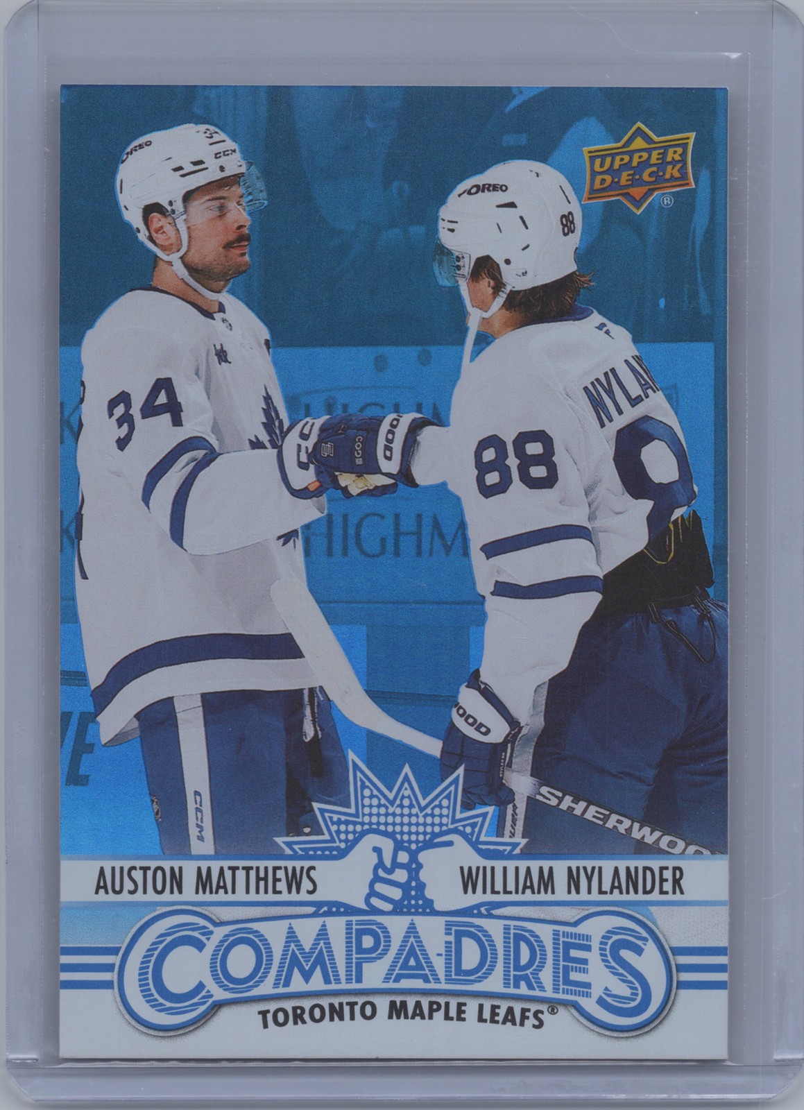 William Nylander/Auston Matthews #CM-3 Hockey Cards 2025 Upper Deck Compadres trading card — raw and PSA graded price guide
