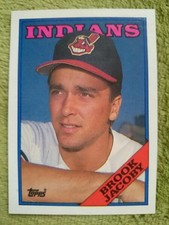 Brosche Jacoby 1988 MLB Karte #555 Cleveland Indians gebraucht Sammlerstück NNC