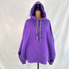 Savage X Fenty Hoodie Women XL Purple Good Oversized Fleece Logo Drawstring