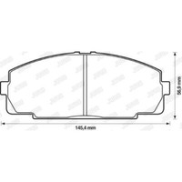Jurid BremsbeläGe Bremsbelegsatz Vorne FüR Toyota Hiace Iv Bus