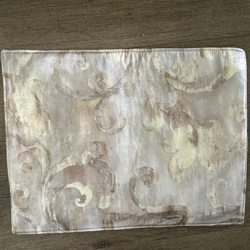 4 New Patricia Spratt Placemats Beige Abstract Floral Spring Easter - Image 4 of 4