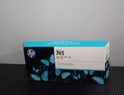 HP 745 F9K02A Yellow 300ml Ink Cartridge Exp Oct/2024