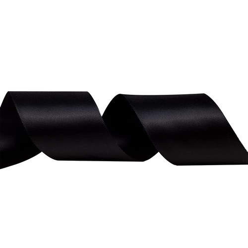 Black Double Face Satin Ribbon 1" X 50 Yards Ribbons Perfect for Crafts Gift ... - Picture 3 of 7