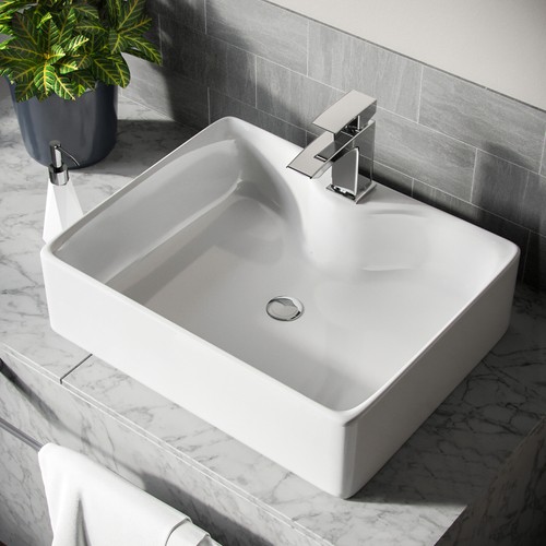 Bathroom Basin Sink Hand Wash Counter Top Wall Mounted Hung Ceramic - Picture 27 of 197