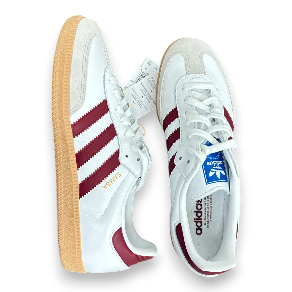 Adidas Originals Samba Men's (White/Collegiate Burgundy