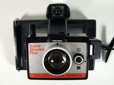 Vintage Polaroid Land Camera Super Shooter Plus with Bag Manual Untested