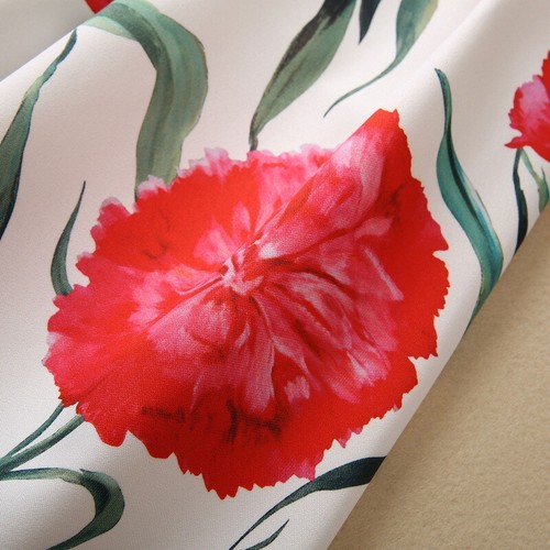 Women Midi Dress Pleated Floral Print A-line Crew Neck Sleeveless Elegant S-2XL - Bild 14 von 21