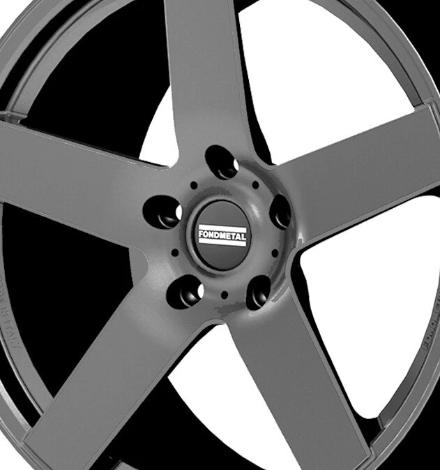 20 RUEDAS GRIS MATE LLANTAS CÓNCAVAS ESCALONADAS AVANT FERRADA FONDMETAL FIVE 5 Foto 2 de 4