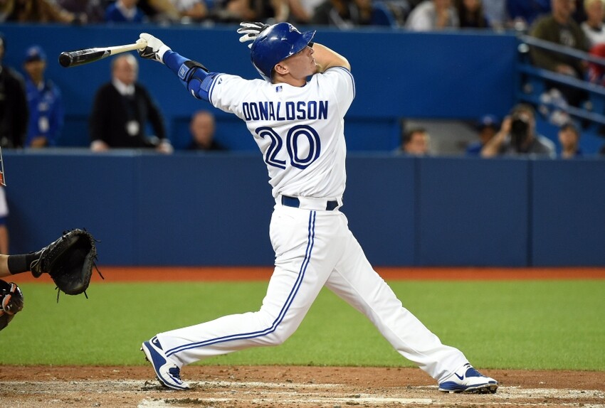 Majestic AUTHENTIC 44 LARGE TORONTO BLUE JAYS JOSH DONALDSON FLEX
