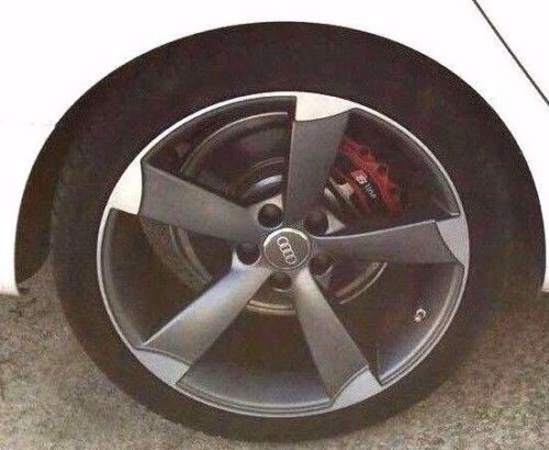 4x Brakes Caliper Covers Red for S-Line Q1 Q2 Q3 Q5 TT RS A1 A5 A6 S3 RS4 A3 A4 - Picture 7 of 7