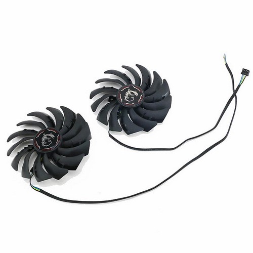 95mm MSI RTX 2070 Super GAMING Graphics Card Fan Replacement PLD10010S12HH TD30 - Picture 6 of 6