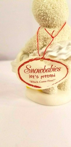 SNOWBABIES Let's Pretend "WHICH CAME FIRST" Figurine NIB - Picture 6 of 10