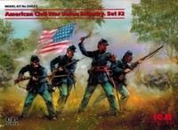 Icm 35023 - American Civil War Union Infantry Set 2 - 1:35