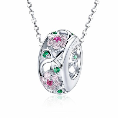 Bisaer Authentic Spring Idea-925 Silver Accessories Charm Bead Jewelry For Women