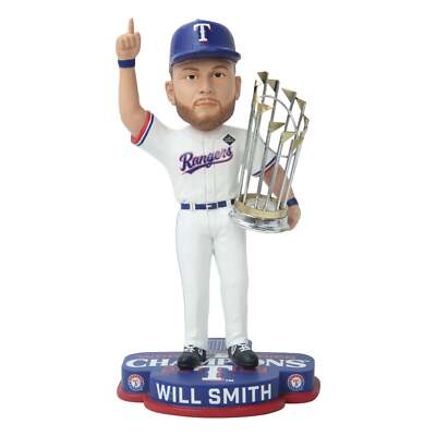 Will Smith Texas Rangers 2023 World Series Champions Bobblehead MLB Baseball