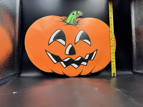 RARE Vintage Beistle Co Jack-O-Lantern Halloween Die Cut Smiling With Teeth Jack - Bild 4 von 10