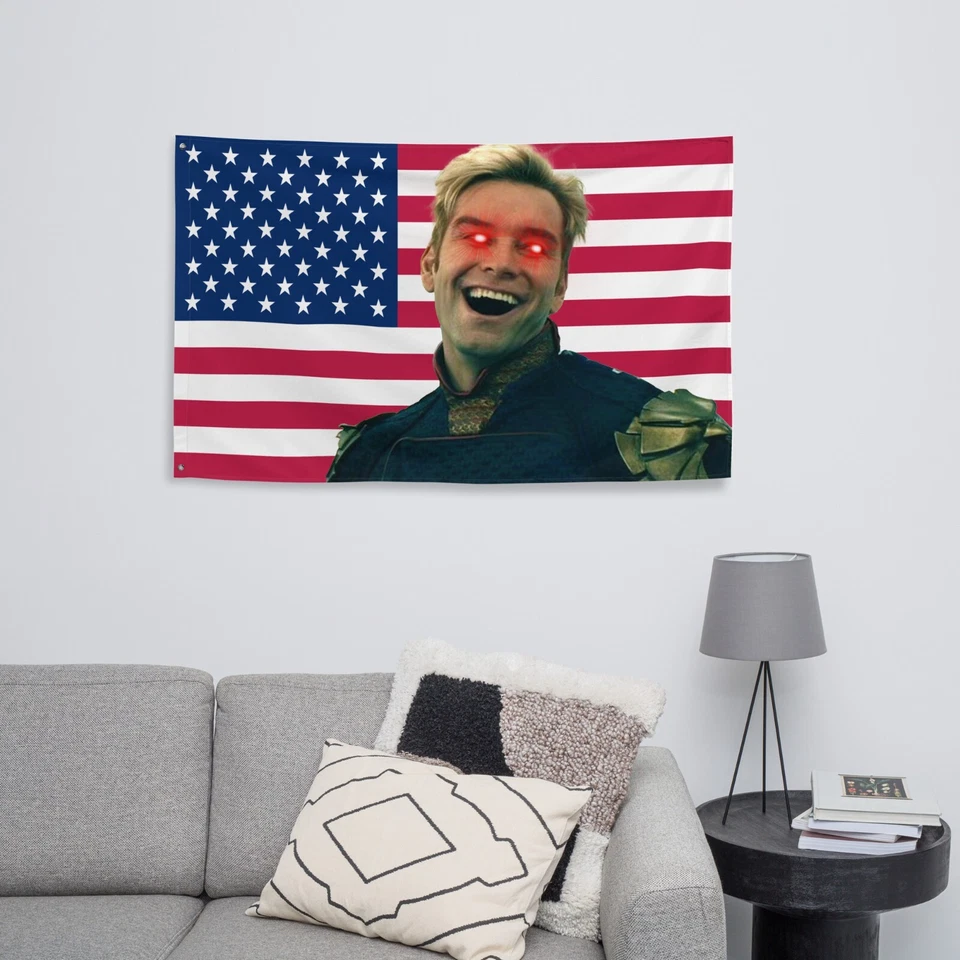 Bandeira Homelander - The boys Superman Merch Decor - Imagem 4 de 4