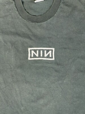 Nine Inch Nails L Vintage Original Embroidered Tour Shirt