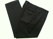 DOLCE & GABBANA MENS BROWN 100%VIRGIN WOOL DRESS PANTS FLAT FRONT SIZE: 38/32
