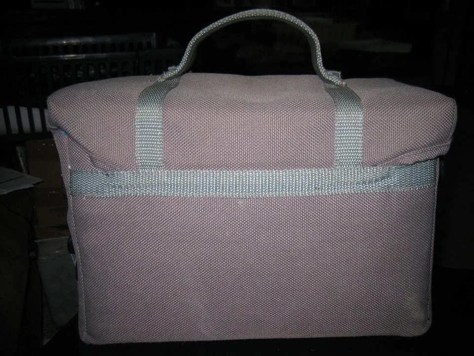 Gray Canvas Camera Bag PR-700 with Zippered Front Pouch - Image 3 of 4