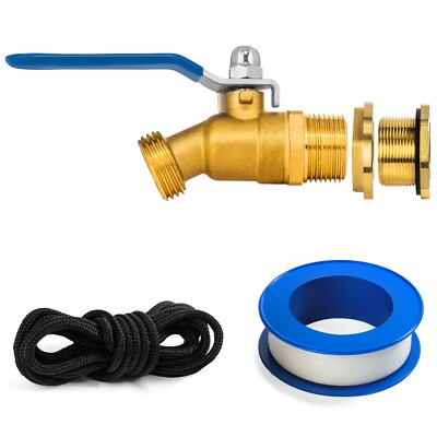 #ad Water Spigot for Rain Barrel with bulkhead fitting freeze proof for outdoors $13.50