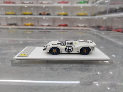 DMH 1/43 412P Stile Retrò #25 Edizione Limitata Resina Auto Bianco Giocattoli Collezione - Foto 4 di 5