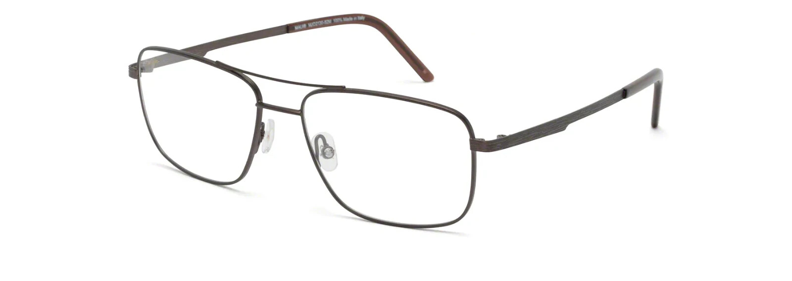 Maui Jim MJO 2130 82M Matte Brown Aviator Metal Eyeglasses Frame 55-17-145